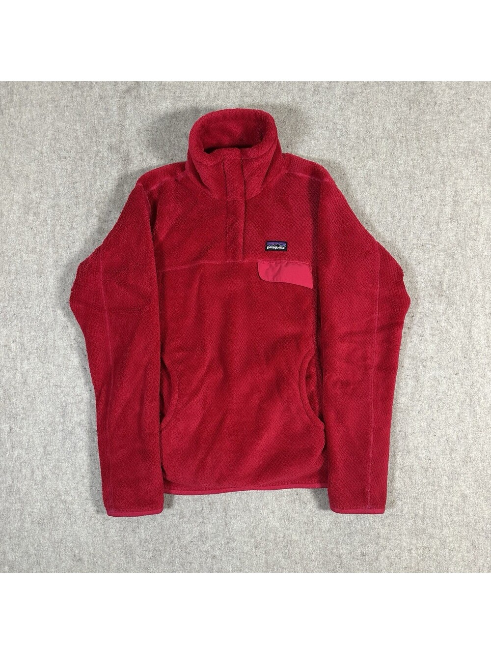 Patagonia Women's Re-Tool Snap-T Pullover Red Small STY25442 Fleece Polartec